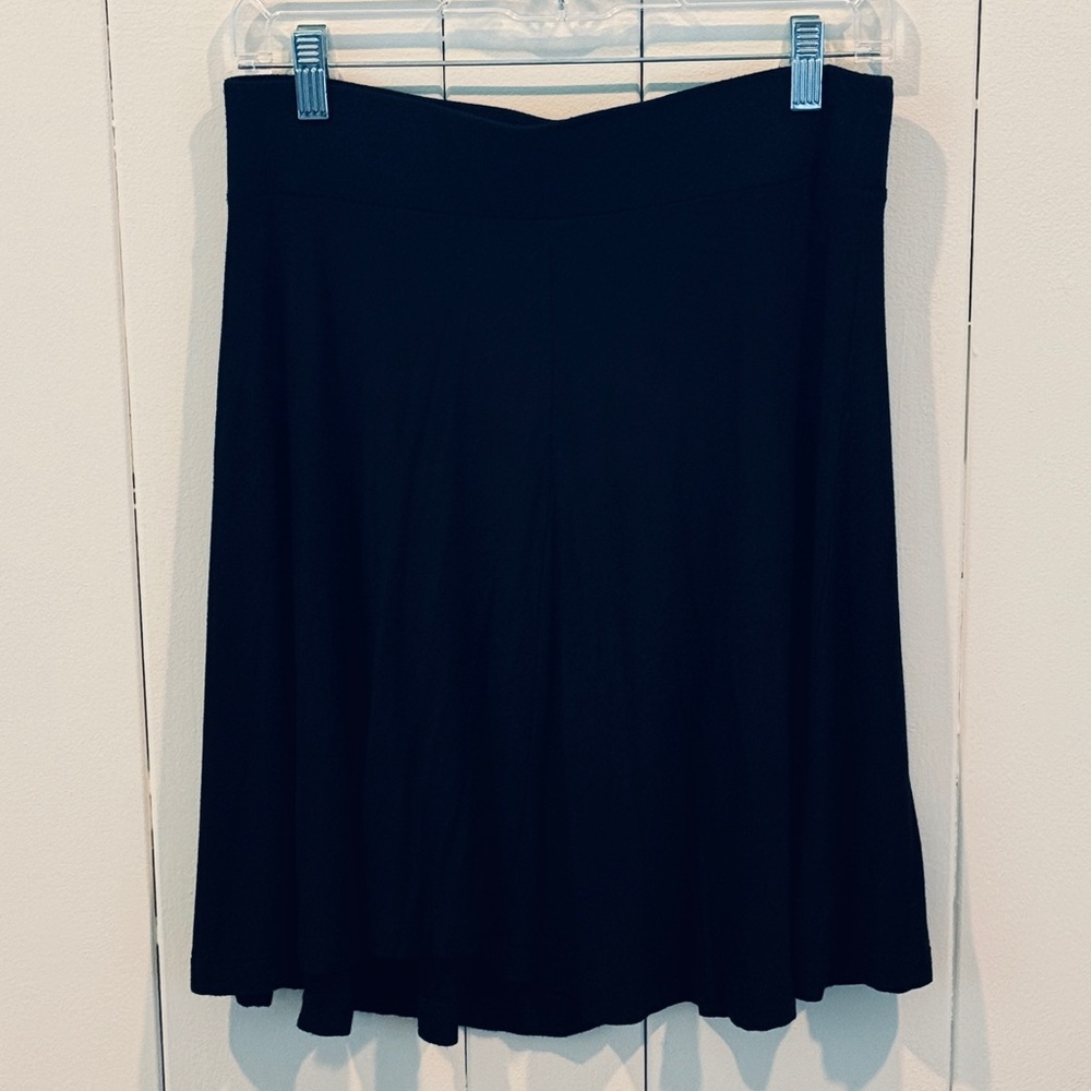 LOFT Black A-Line Knit Skirt